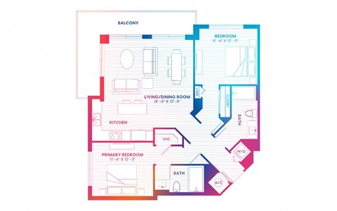 blueprint of a floor plan of a house